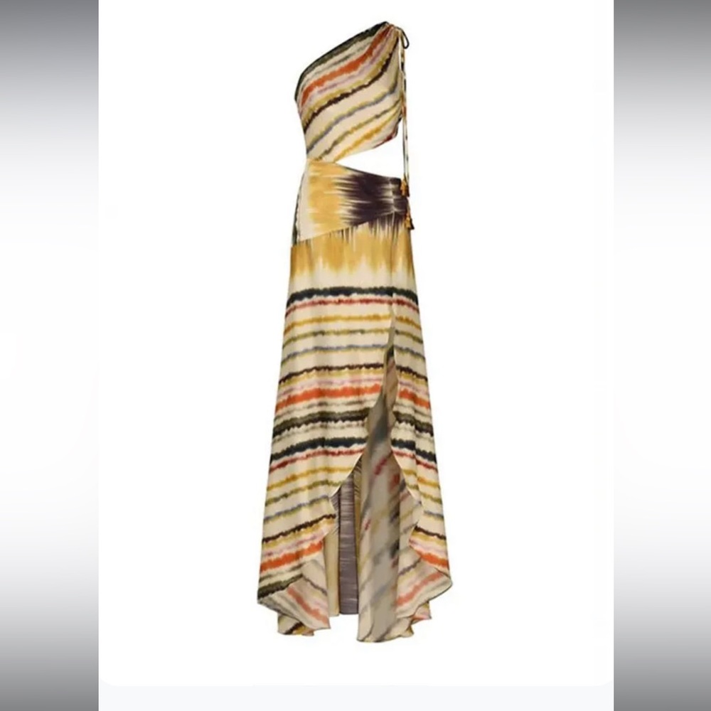 Never worn Shoulder Print Fashion Beach Dress/ bathing-suit